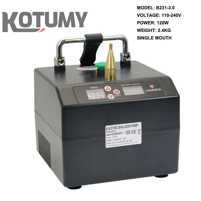 220V 110V Electric Balloon Pump Inflator With Memory Function Dual-Nozzle Air Blower for Party Balloon Arch Column