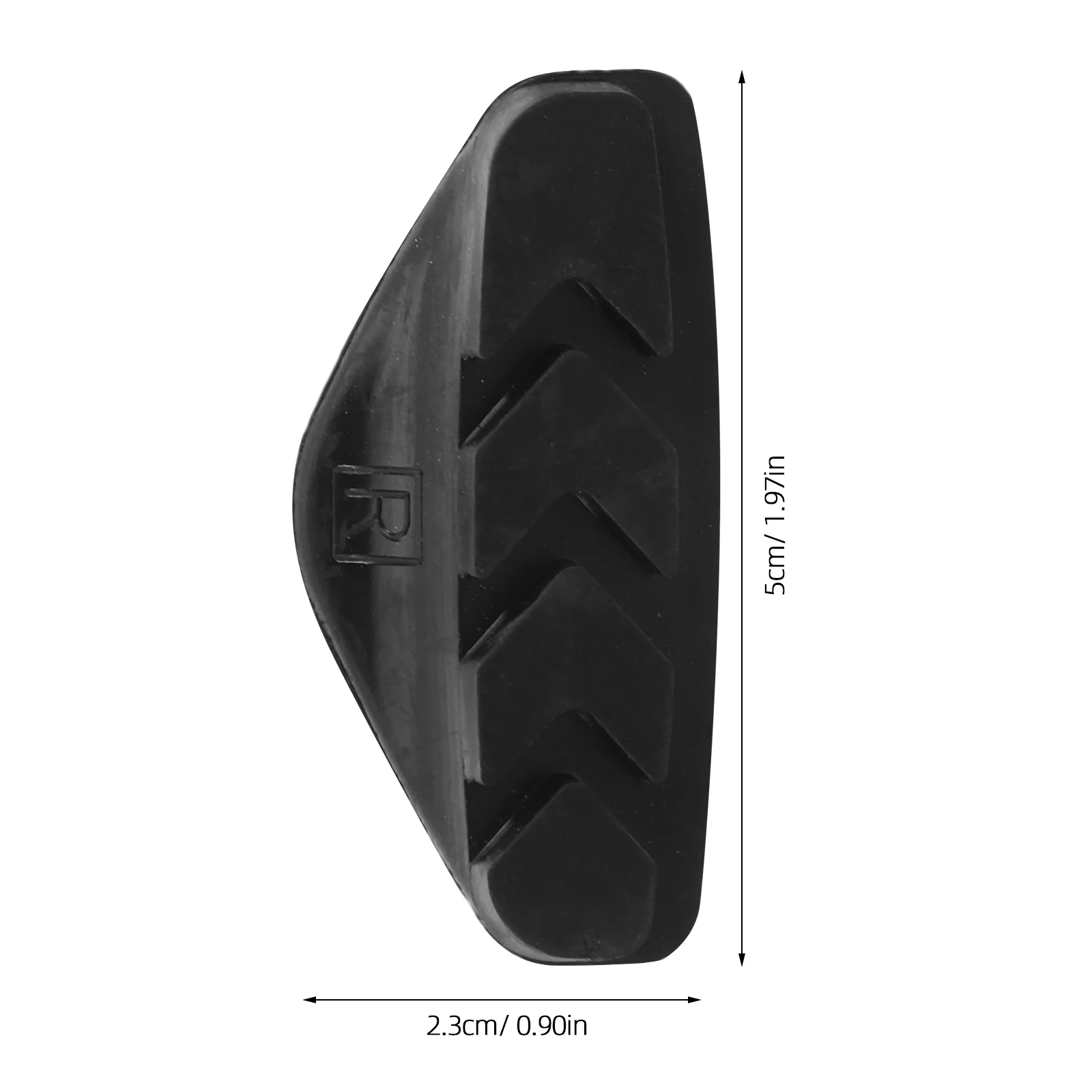 2 paires de plaquettes de frein C pour vélo de route, en caoutchouc, résistant à l'usure, en alliage d'aluminium, jeu de plaquettes de frein réductrices en forme de V pour vélos de route