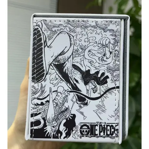 One Piece Nika Luffy-kortförvaringslåda, högkvalitativ lädermagnetisk kortlåda, Luffy-kortsamling, kortlåda, klassisk anime, presentleksaker 8 best sales caja one piece - №2