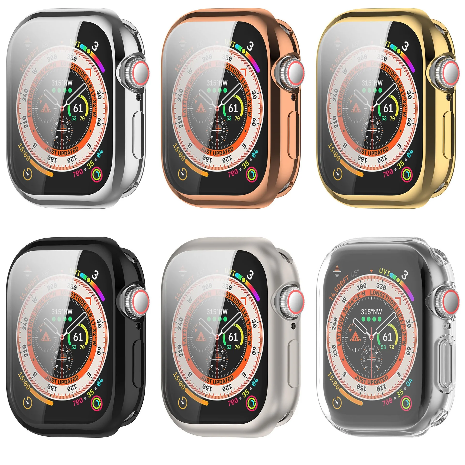 Custodia morbida in TPU per Apple Watch Series 10 Custodia protettiva Paraurti per Apple Watch 10 Protezione schermo Custodia protettiva per Apple