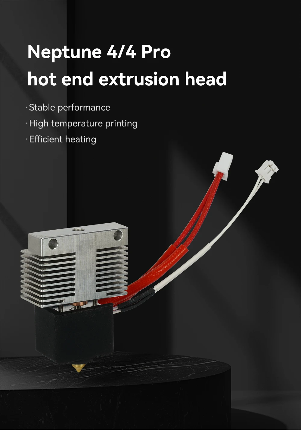 Hotend für ELEGOO Neptune 3/4 Hotend 3D-Drucker, komplett montiert mit Düse ELEGOO, offizielles 3D-Drucker-Zubehör – Detail 1