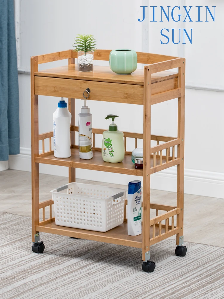 Beauty salon cart, beauty salon, barber shop, foot bath shop, tool cart restaurant, solid wood use