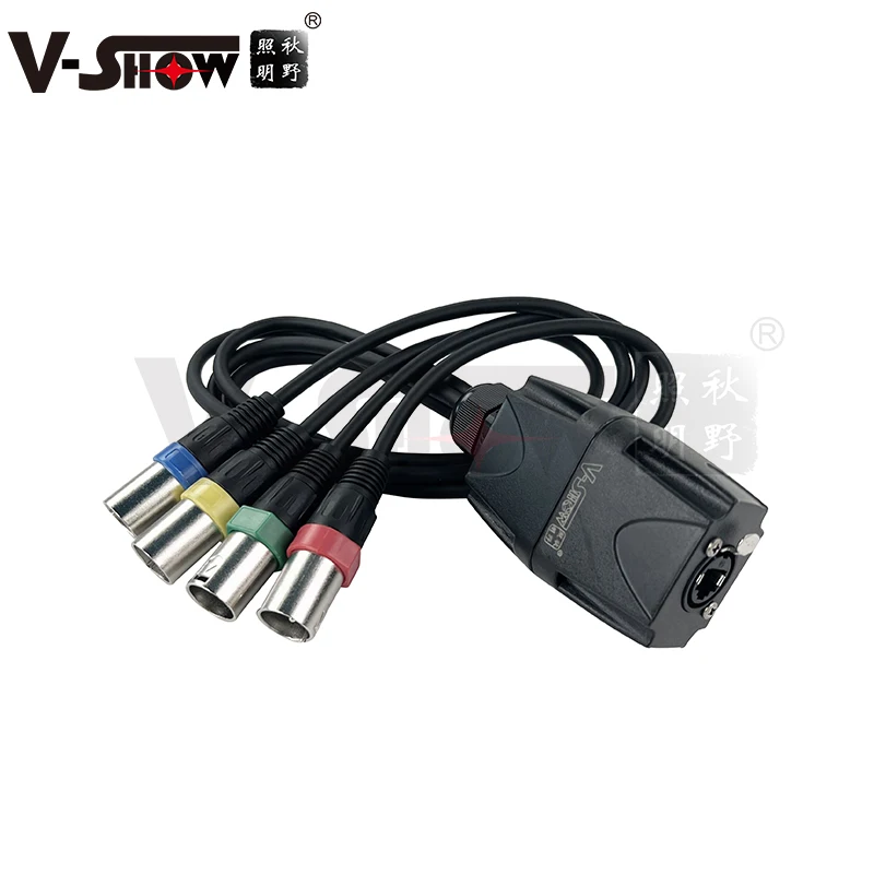 shipping from Euro V-Show Adapter DMX-RJ45 Cable splitter RJ45/4 x XLR 3pin  male&female