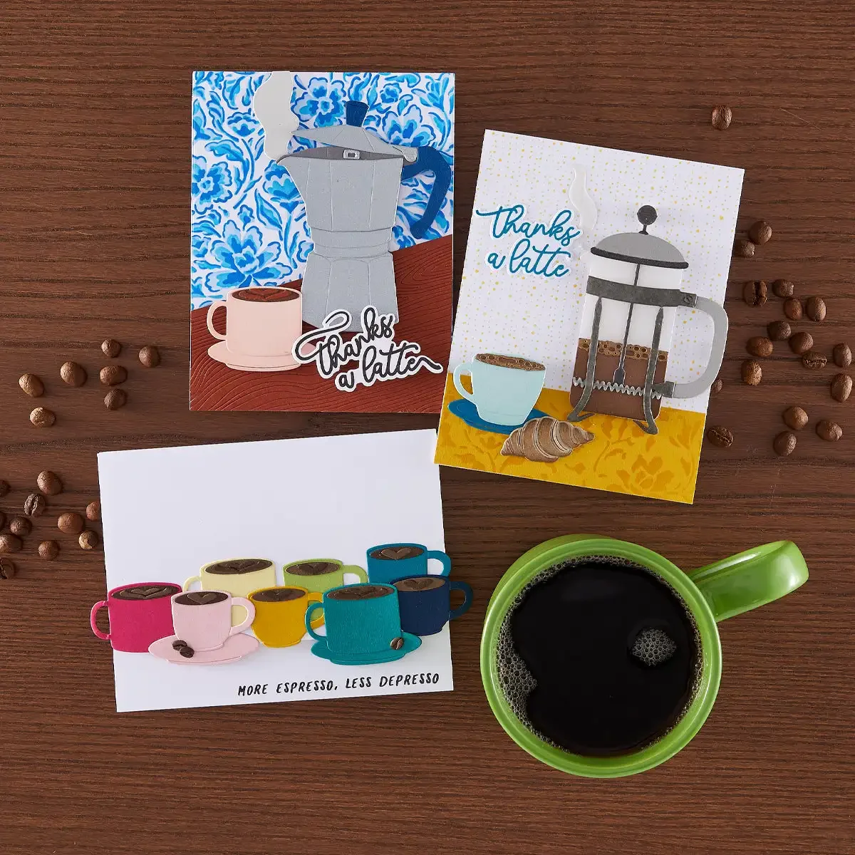 Coffee Machine Metal Cutting Dies Retro Rainbow Stencil DIY Making Card Scrapbook Embossed Craft Template Decoration 2025 New view 2