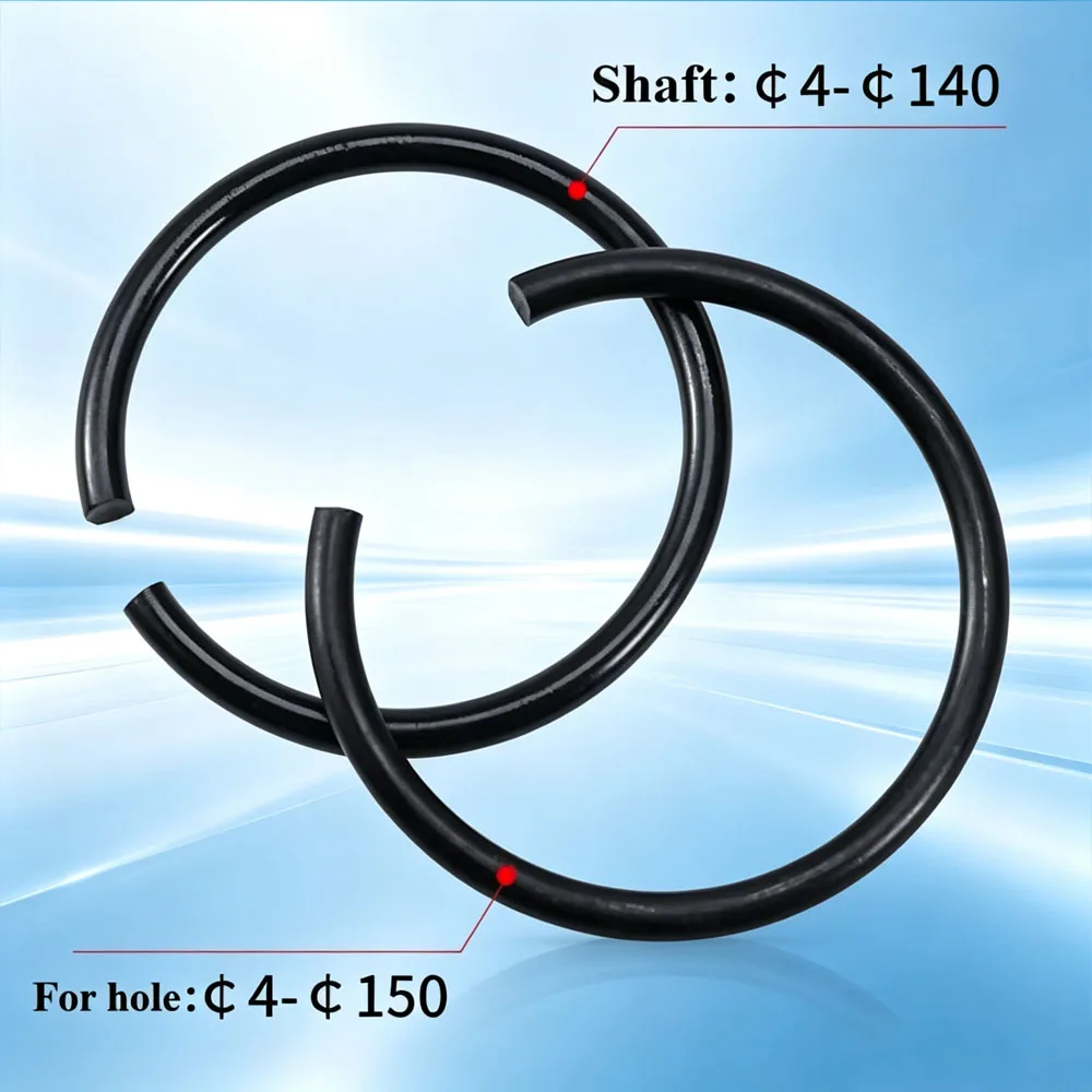 GB895.1 Round Wire Circlip For Hole M4‑M150 Black Steel Retaining Ring Internal Snap Ring Stop Circlip