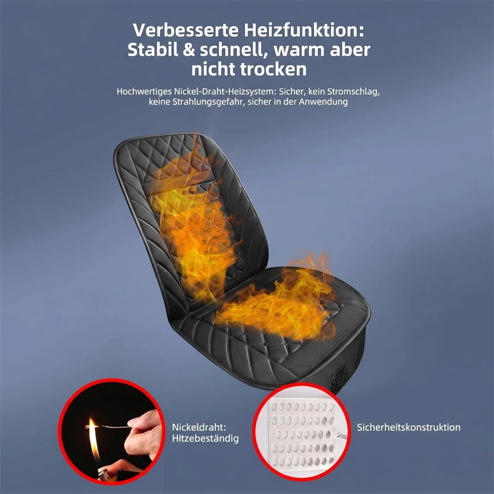 Ventilated Cool Seat Car Cushion Cooling/Heating Seat 12V Quiet Fan Summer Car Ventilation Sheet for Cars and SUVs view 4