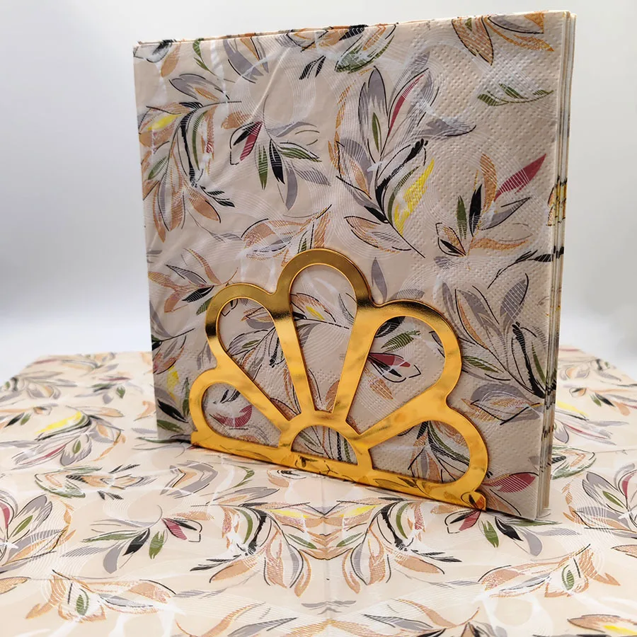10/20pcs 33cm 2Layer Full Leaf Napkins Party Table Paper Meal Mat Decorative Painting Paper DIY Decoupage Paper