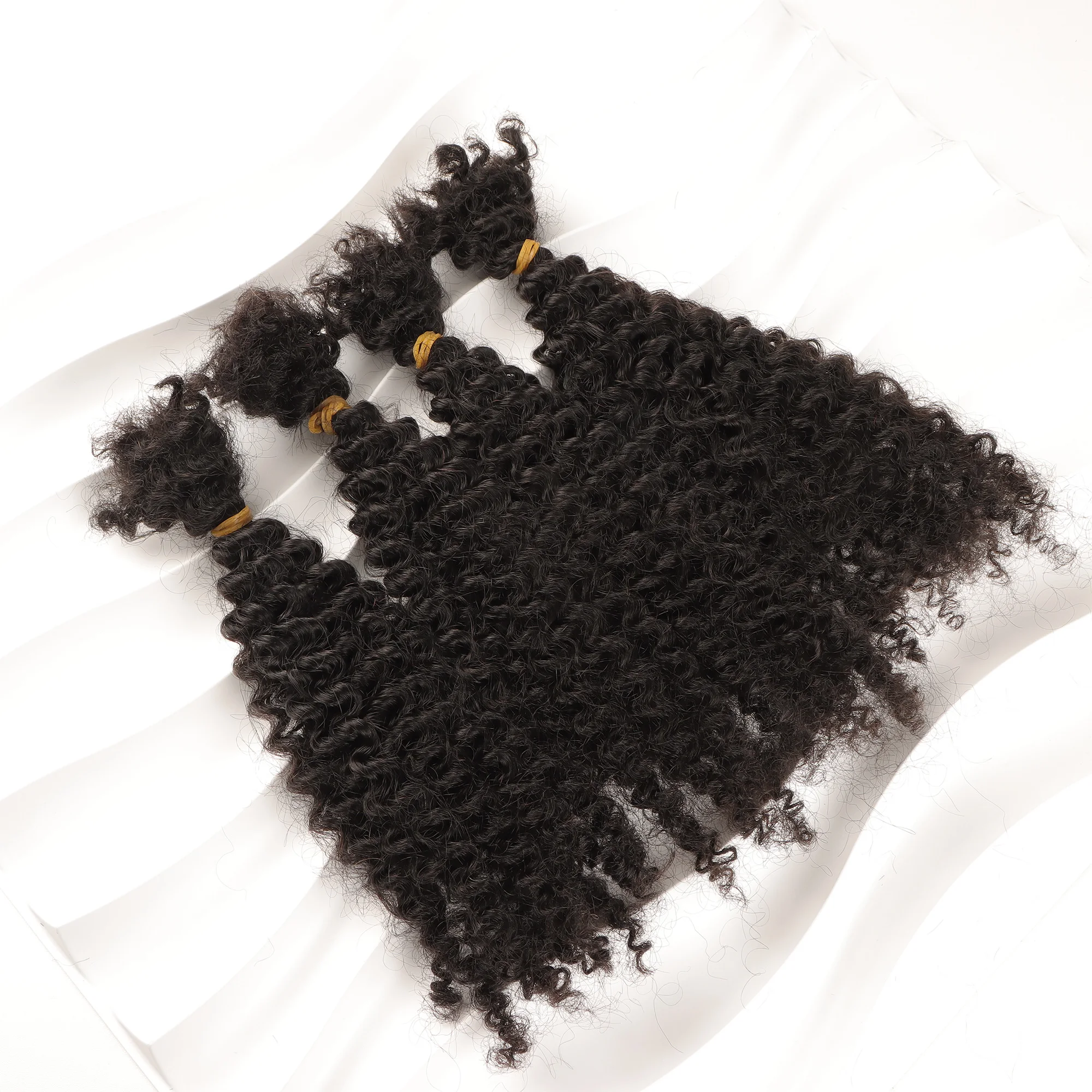 Ahvast cabelo em massa 100g 4b afro kinky virgem feixes de cabelo humano 100% artesanal dreadlocks extensões em massa para locs