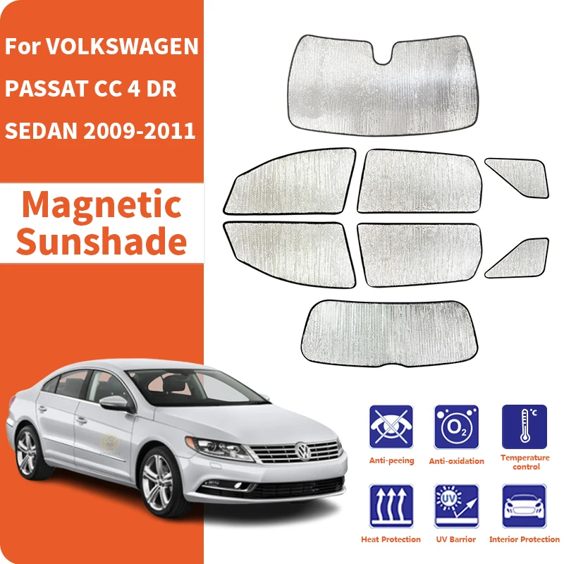 

Солнцезащитные шторки для автомобильных окон, защита от ультрафиолета, аксессуары для VOLKSWAGEN PASSAT CC 4-дверный седан 2009-2011