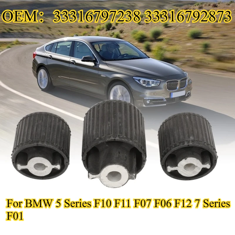 

For BMW 5 Series F10 F11 F07 F06 F12 7 Series F01 Rear Differential Rubber Mount Bearing OEM：33316797238 33316792873