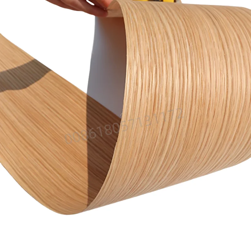 Custom Natural White Oak Veneer with Straight Grain, 2 Piece, about 0.5mm thick, Rustic for Furniture & DIY Woodworking