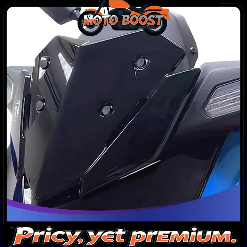 【Premium quality】FOR 2023 XMAX300 Sport Racing Compact Windshield Aerodynamic Front Duct Visor for Enhanced Scooter Appearance