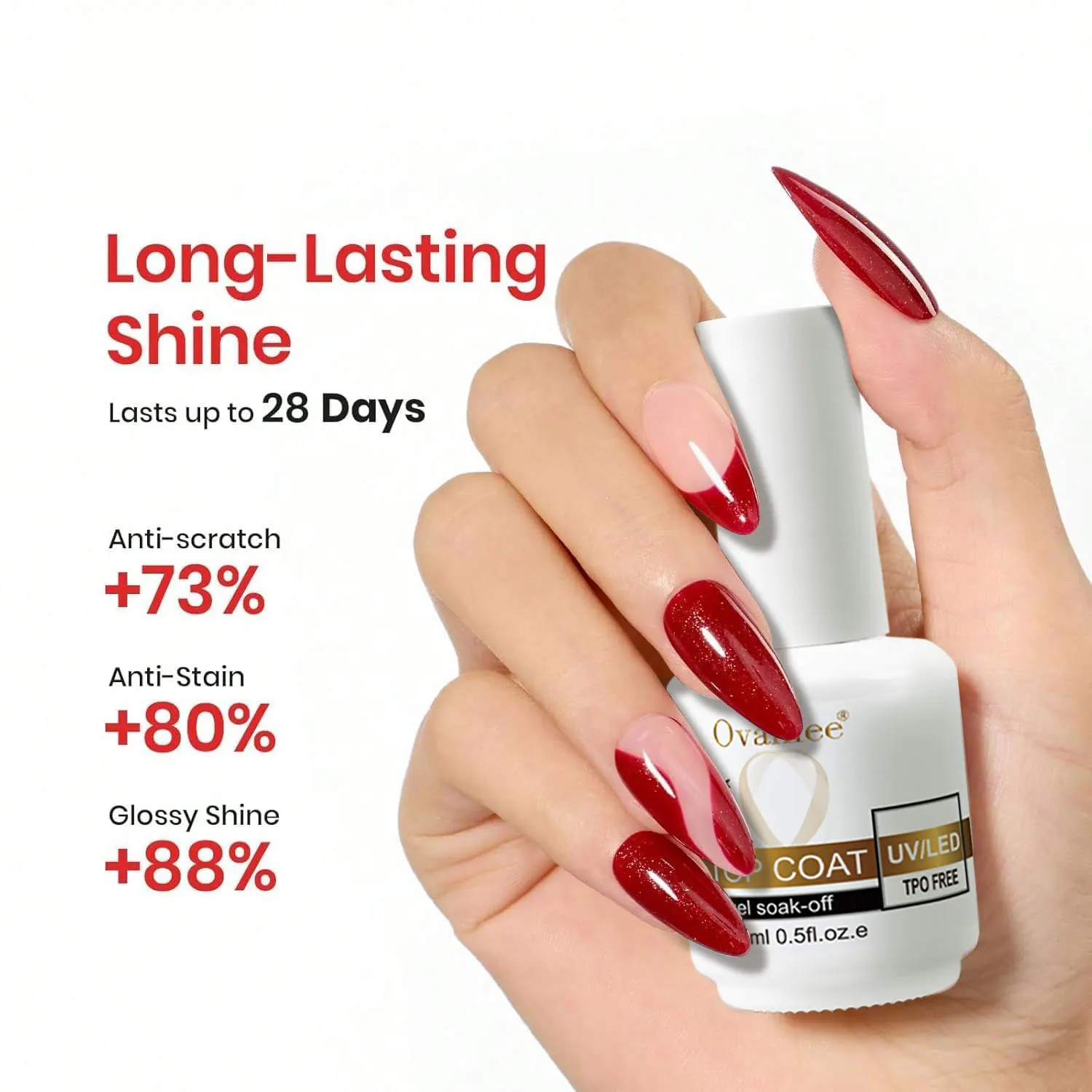 Crystal Coated Sealing Layer Nail Polish Adhesive, Bottom Adhesive Sealing Layer Reinforced with Super Bright and Durable