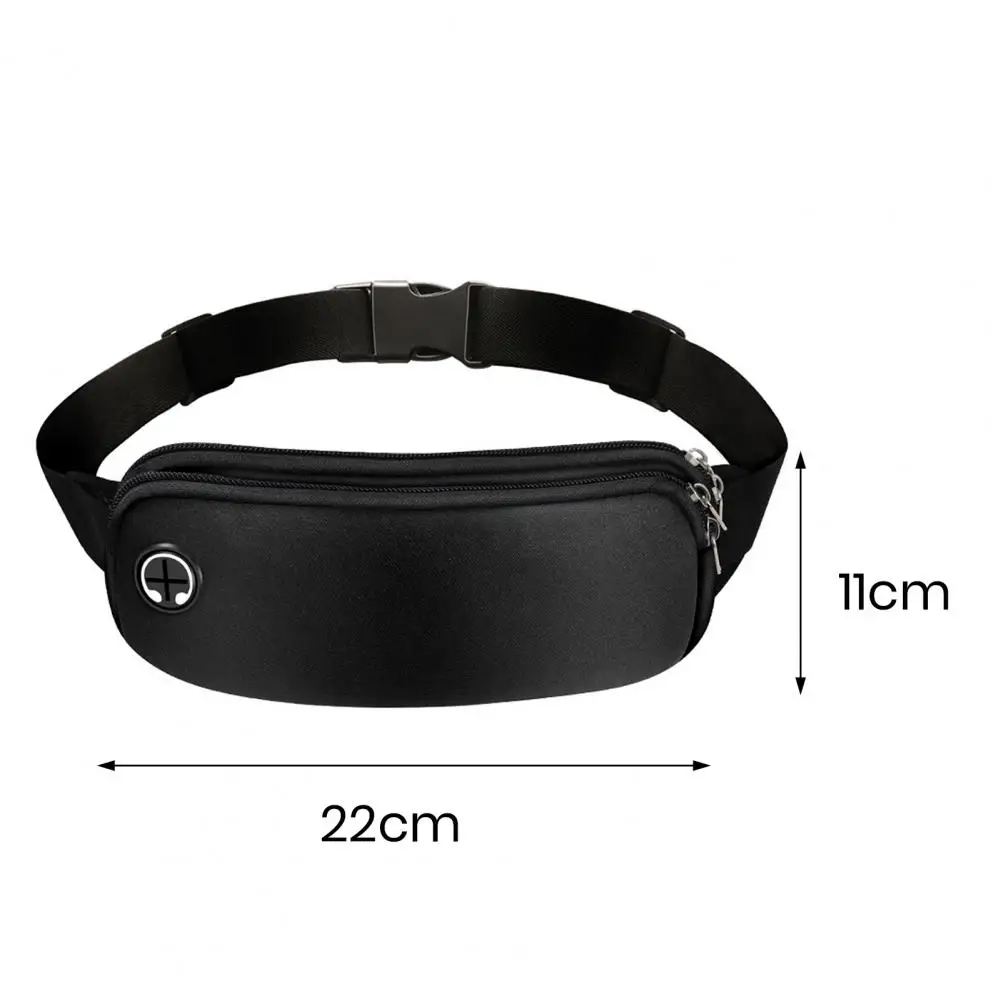 Unisex Running Waist Bag Waterproof Unisex Fanny Pack with Adjustable Waist Strap Breathable Mesh Design Earphone for Outdoor