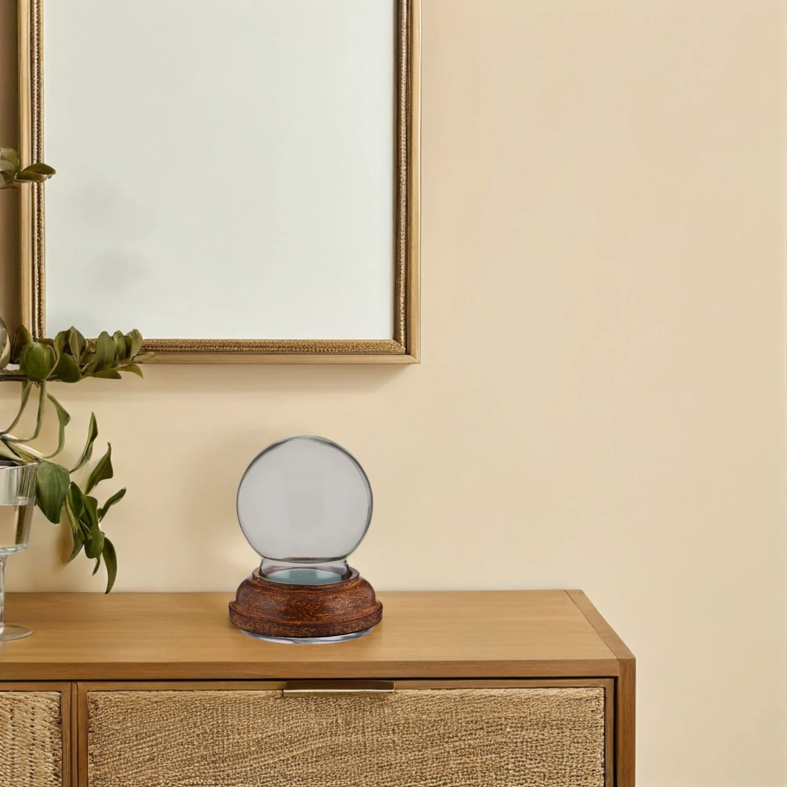 DIYスノードームキット クリアガラス交換部品 ユニークな家の装飾クラフトプロジェクト DIYスノードーム クリアガラスボールオーナメント