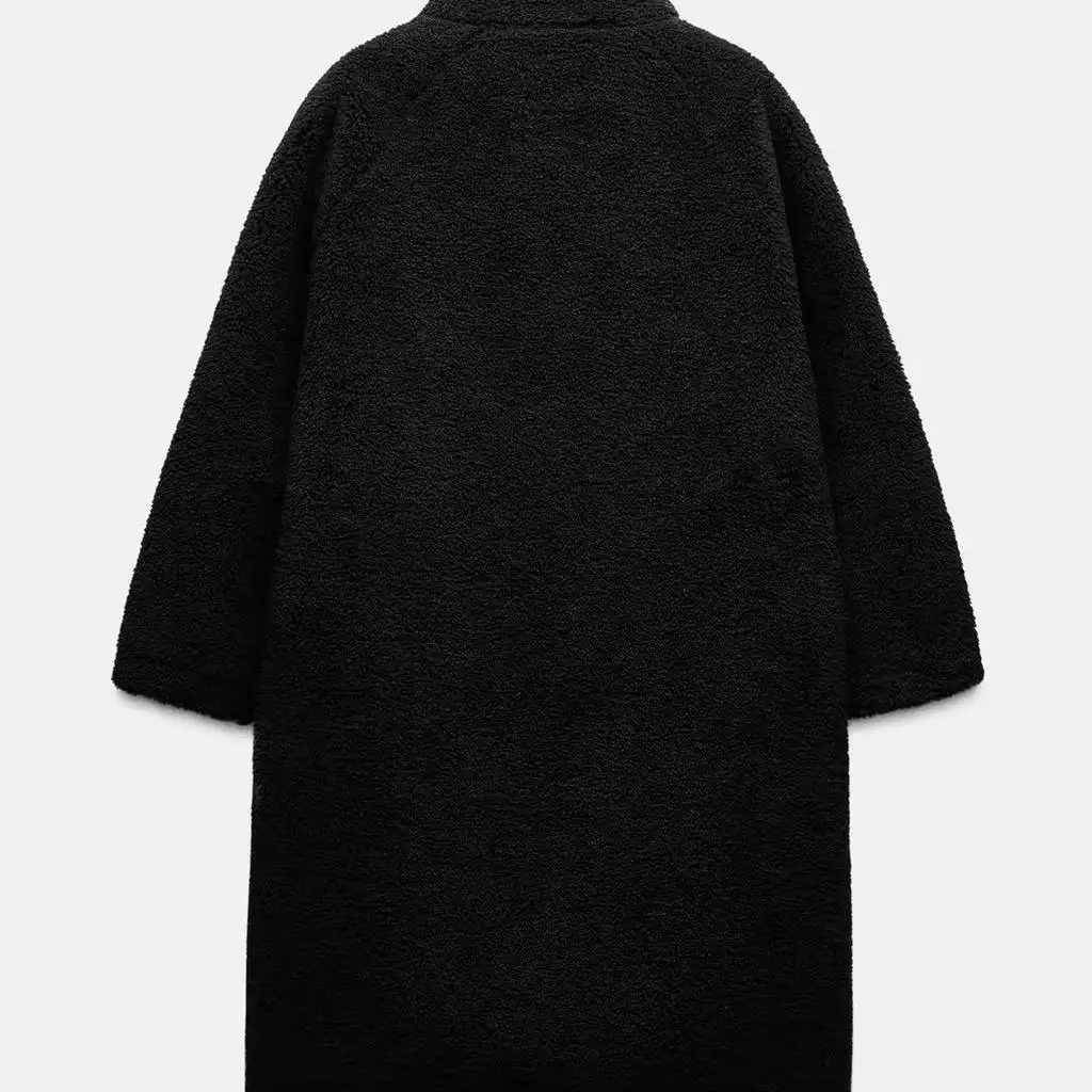 Autumn Winter New Arrival Women's Fce Long Sve Stand Collar Coat Korean Sle Loose Fit Thiened Woolen Outerwear