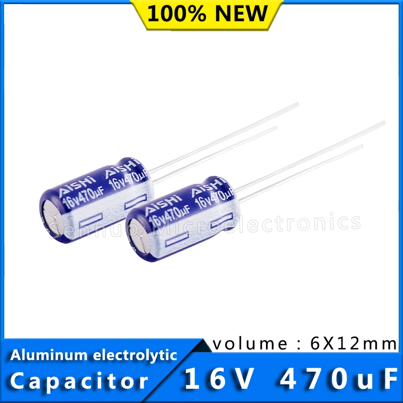 10Pcs 16V 470UF 6*1…