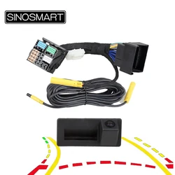 Caméra de stationnement dynamique à trajectoire inversée SINOSMART CanBus pour Skoda Octavia, Seat, Golf, Tiguan, Audi A1, A3, A5, Q5, Q2, Q3, Q7, MQB