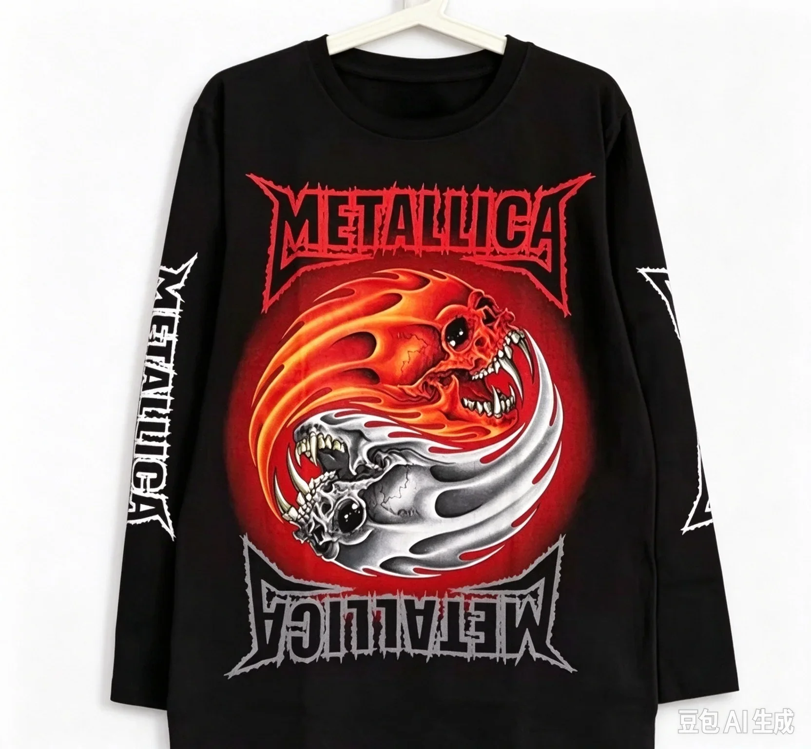 Unisex Metallica Band Retro Rock Heavy Metal Long Sleeved 3D Printed Fan T-shirt Sports T-shirt Men Clothing Vintage T Shirt Y2k