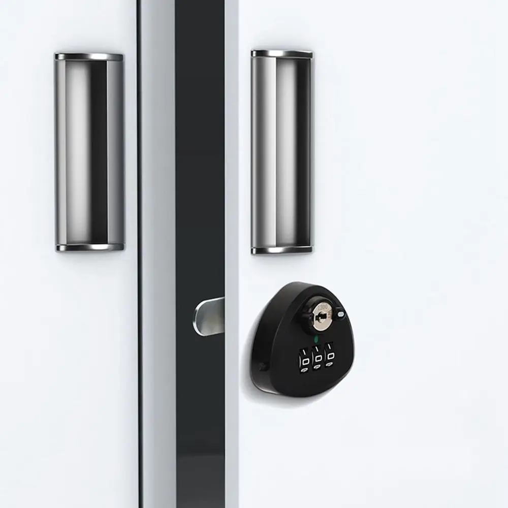 قفل مع 3 رموز رقمية لكلمة المرور ، قفل مضاد للسرقة ، أمان للخزانة ، صندوق البريد ، الخزانة ، الدرج ، الأجهزة ، سبائك الزنك #3