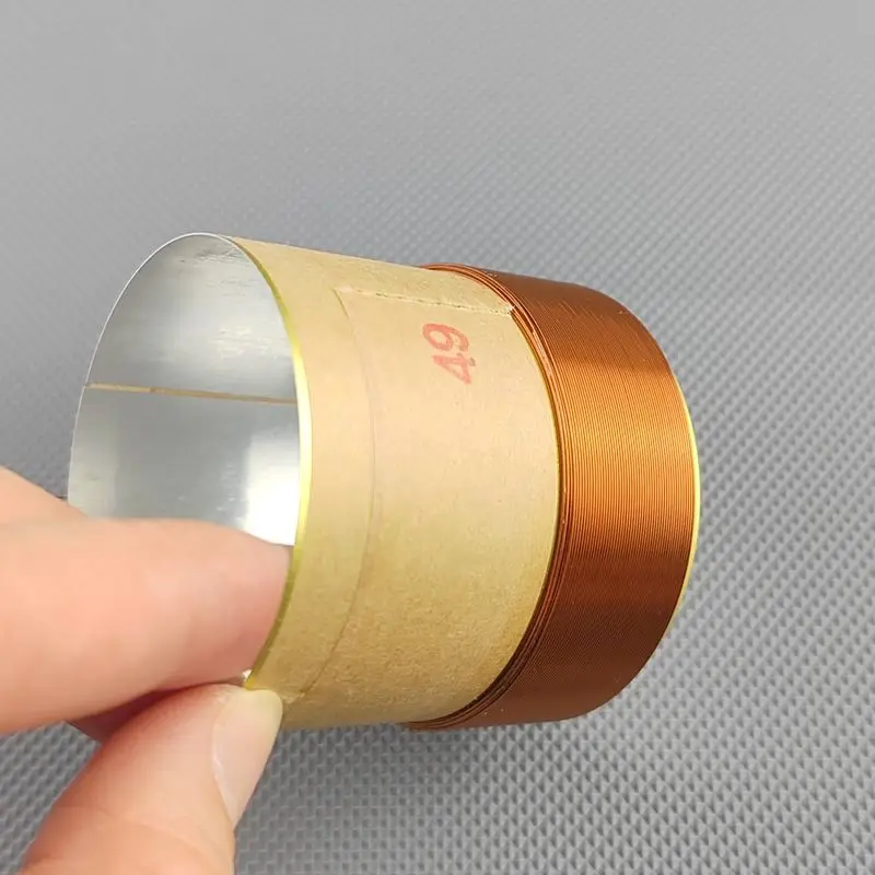 1Pcs 49.5mm  ASV 4-Layers 8Ohm Round Copper Wire Bass Speaker Voice Coil Woofer Sound Driver Loudspeaker Repair Parts