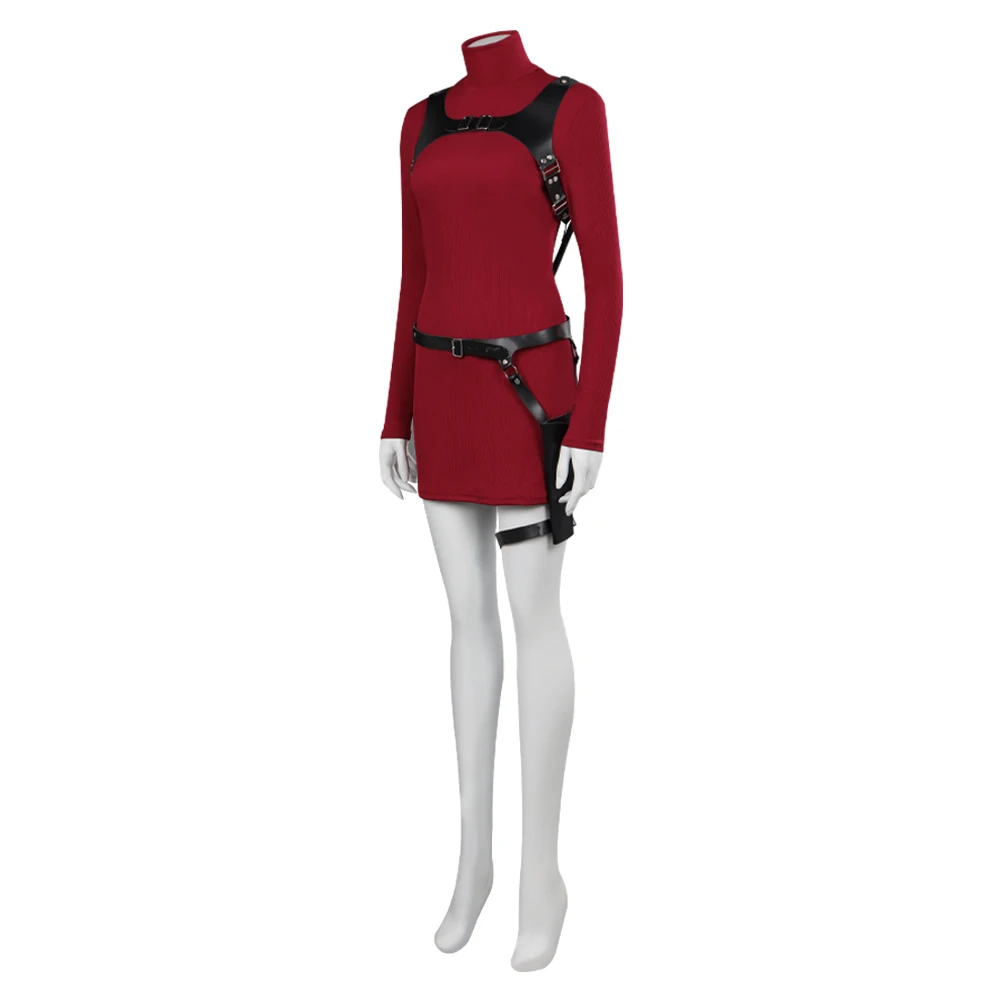 Biohazard Anime Resident Jogo 4 Ada Wong Cosplay Traje Para Meninas Vestido Halloween Carnaval Partido Mulheres Papel Disfarce Roupas