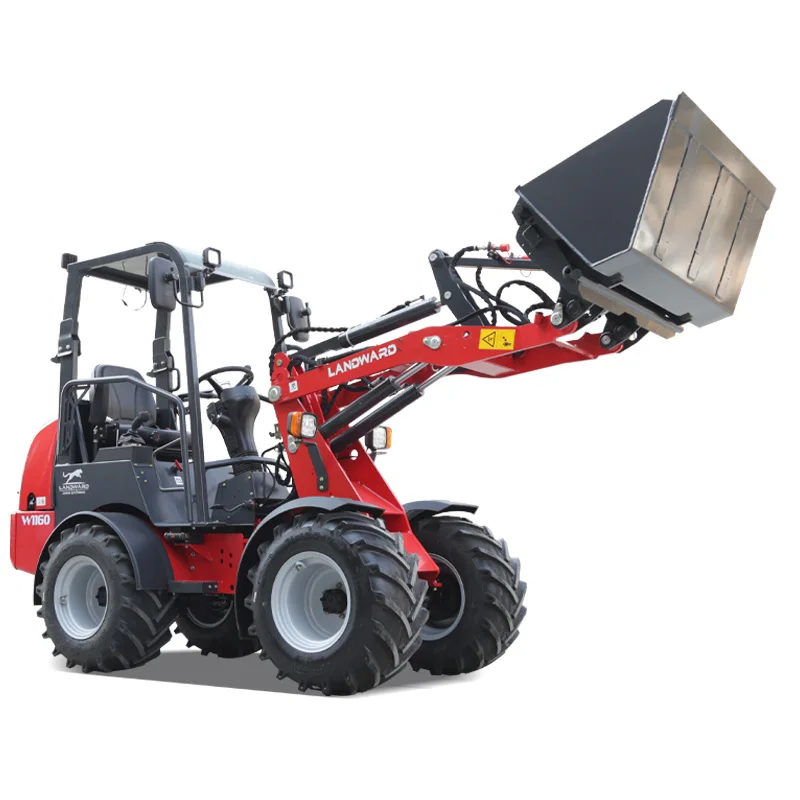 LANDWARD Compact Diesel Loader Wheel Mini Loader Euro 5 EPA Multifunctional Kubota Compact Loader Digger Machinery Customization - Image 6