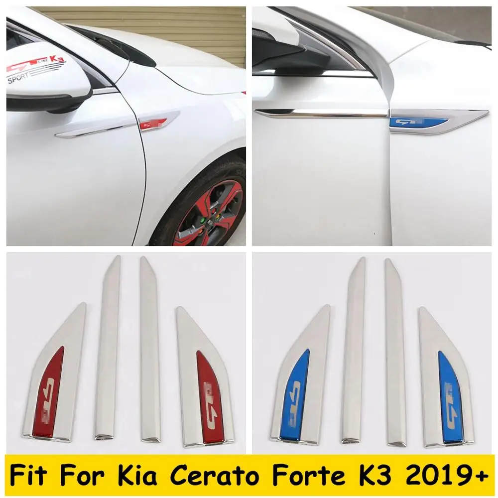 

Side AC Air Flow Vents Fender Decorative Cover Trim For Kia Cerato Forte K3 2019 - 2022 Blue / Red / Black Exterior Accessories