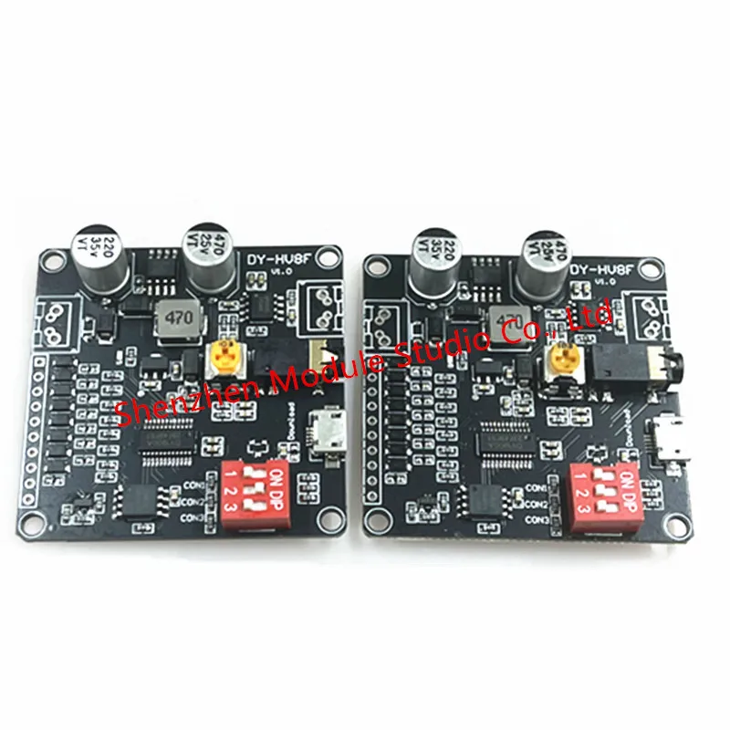 DY-HV8F 12V/24V Trigger Serial Port Control 10W/20W Voice Playback Module with 8MB Flash Storage MP3 Music Player