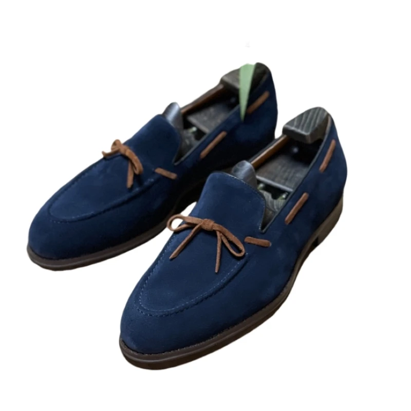 

Top Layer Suede Cowhide Top Layer Pigskin Split Leather Plastic Footpad Rubber Combination Outsole Advanced Texture AG2511