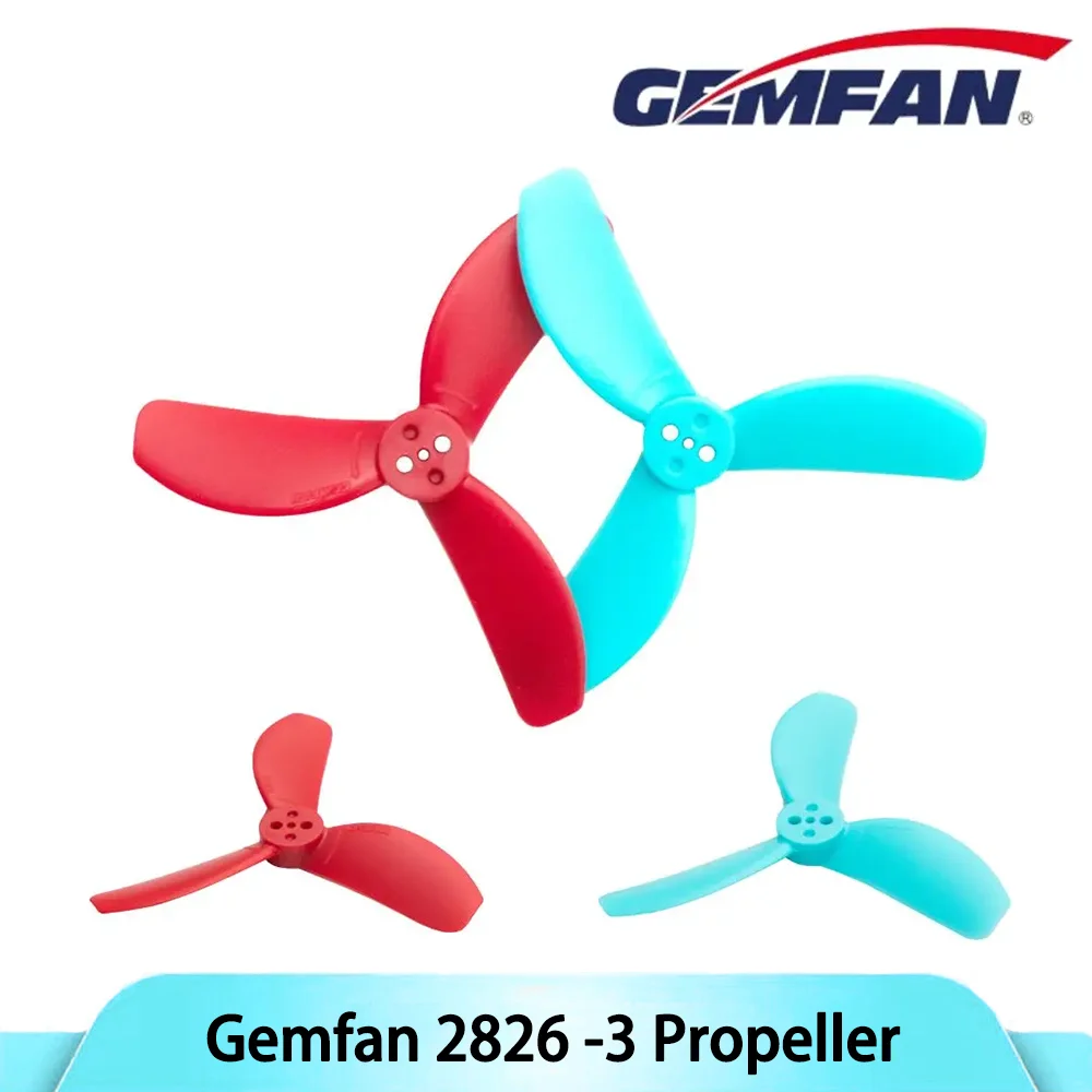 Gemfan 2826-3 accessoires 3 pales Mini hélice pour Drone football PC CW CCW RC pièces bricolage pour moteur 1205 4300KV