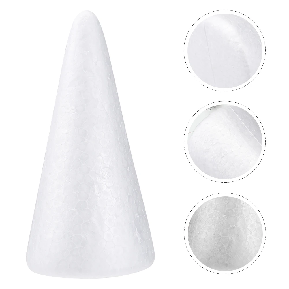 

10pcs Foam Diy Crafts Cones White Polystyrene Craft Cones For Diy Art Projects Centerpiece Decor Handicrafts Supply