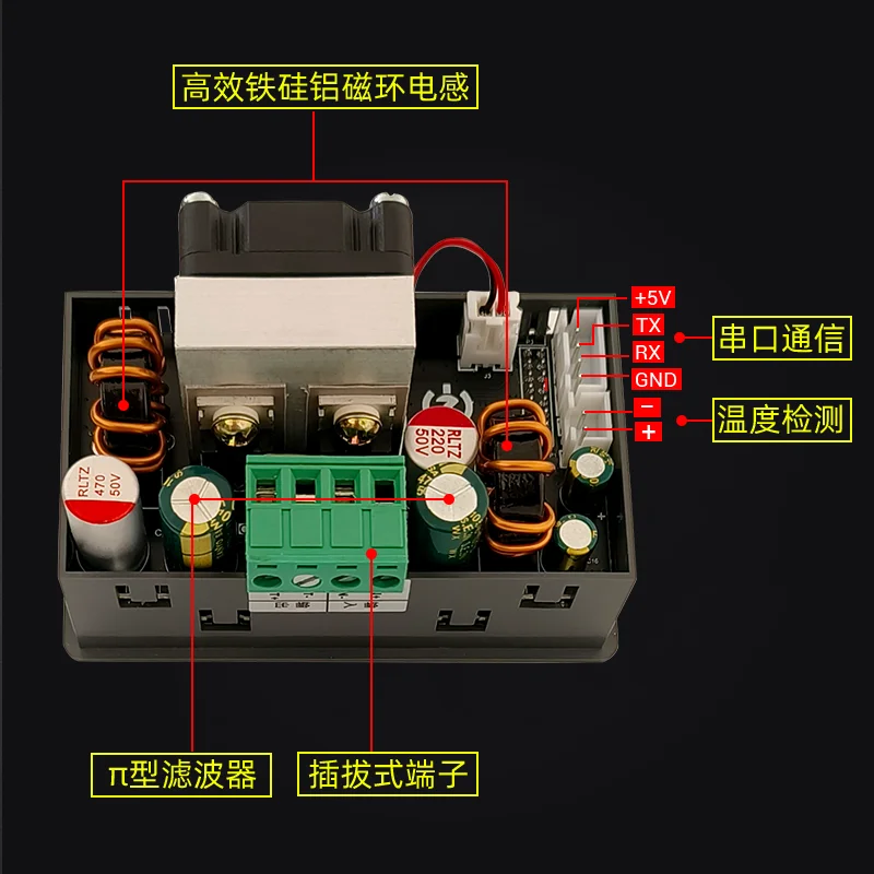 SK150C color screen CNC buck-boost adjustable DC regulated power supply constant voltage constant current charging module 40V8A