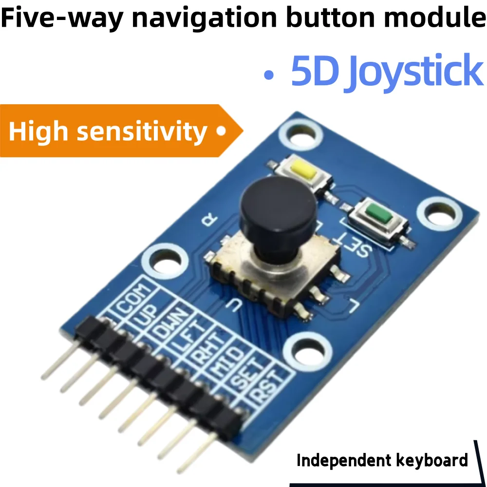 Five Direction Navigation Button Module MCU AVR Game 5D Rocker Joystick Independent Keyboard for Arduino Joystick Module