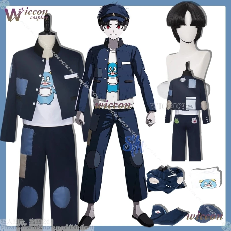 

Maruko Gaku Cosplay Game Hundred Cos Line Anime Kawaii Patch Pattern Coat Cartoon Character T-shirt Pants Wigs Halloween Party