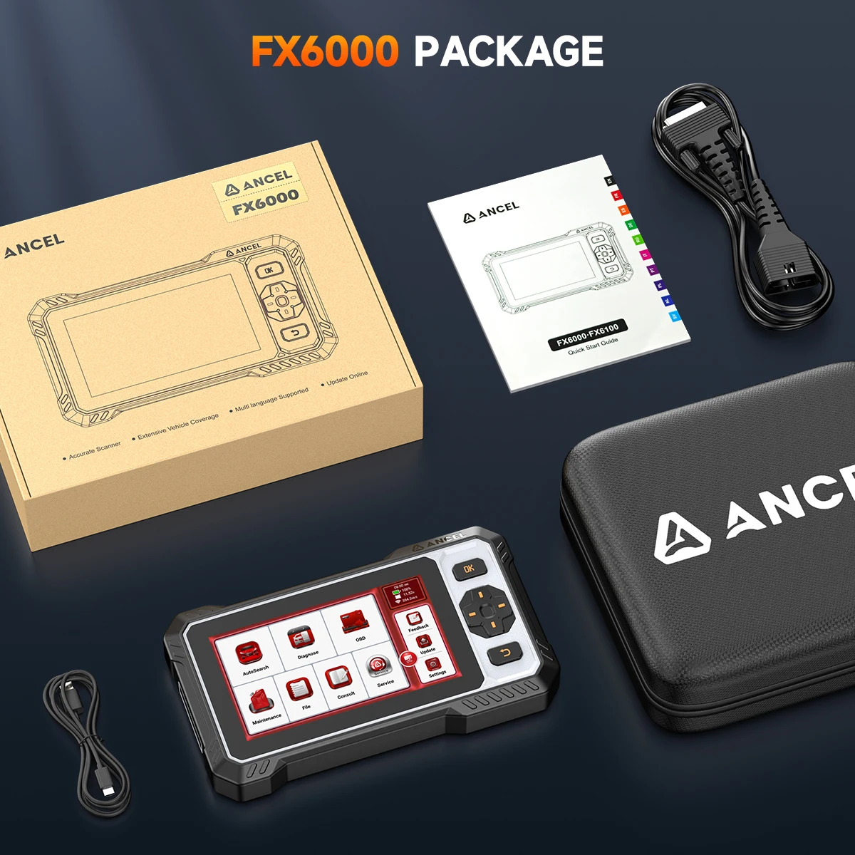 Рисунок 6 - Новейший ANCEL FX6000 4-системный
