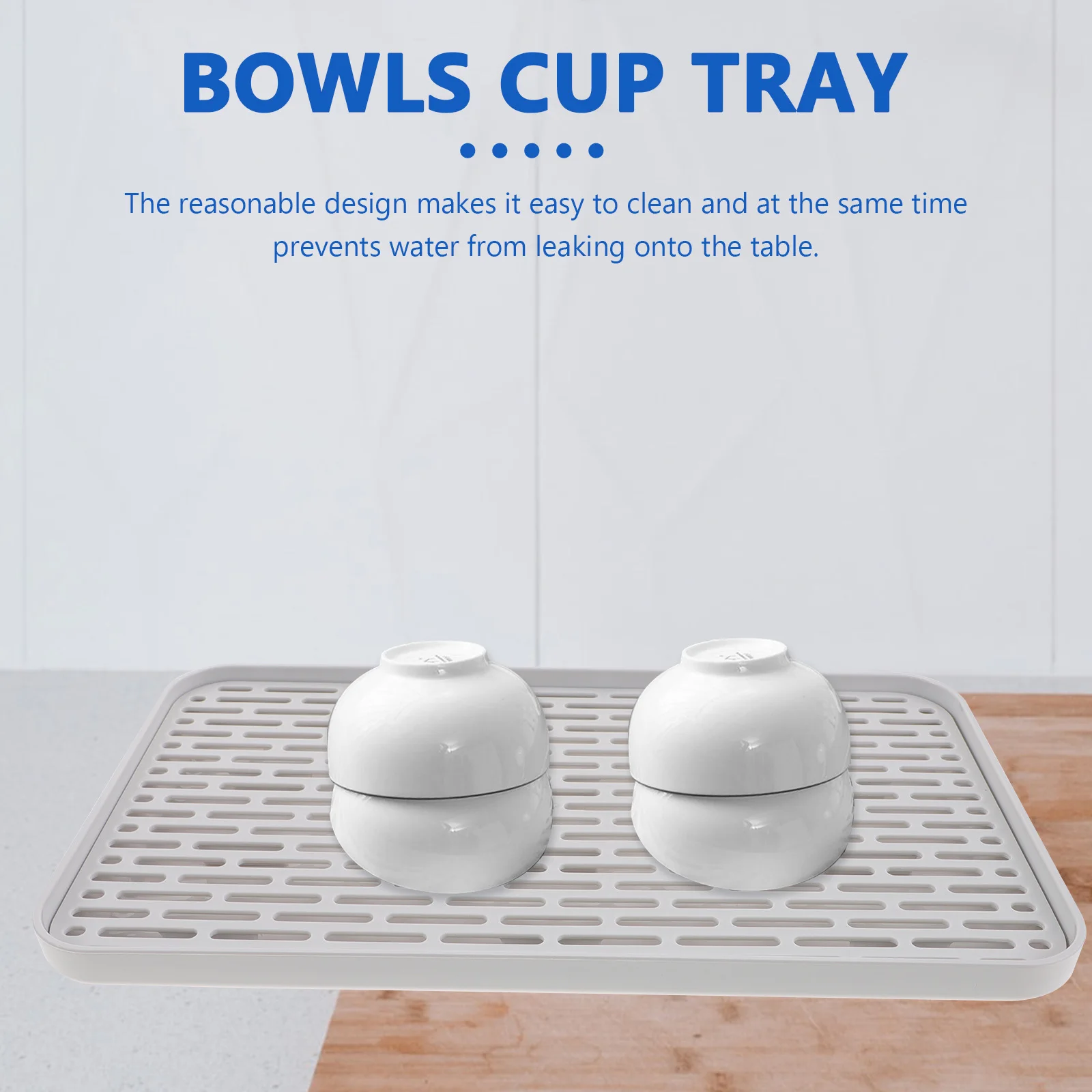 

2Pcs Multi-Purpose Draining Tray Double-Layer Design PP Material Kitchen Tableware Dry Cup Bowl Filter Rack