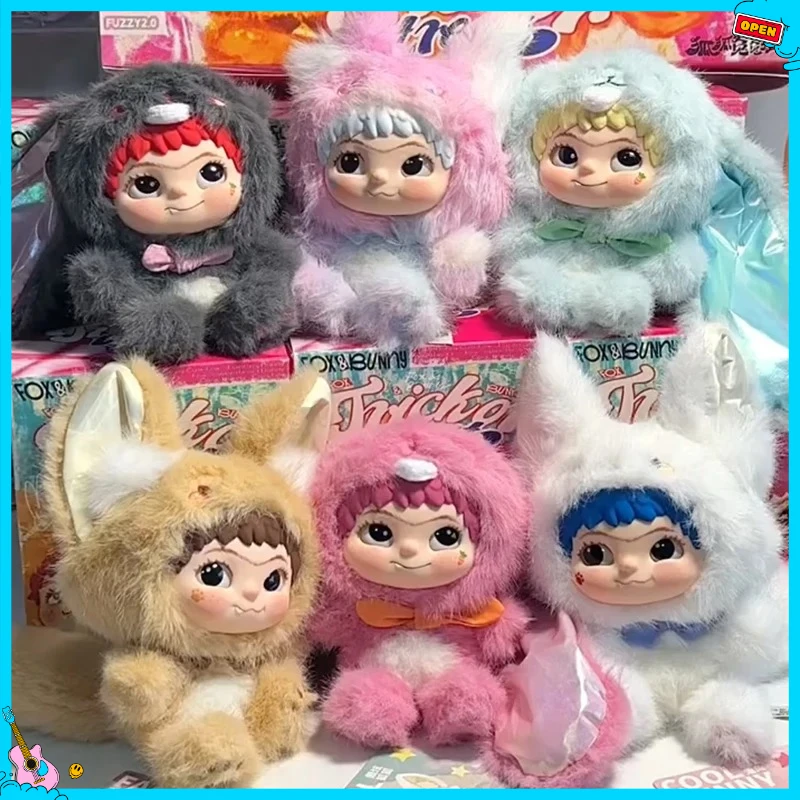 

Wakuku2.0 слепая коробка, милая экшн-фигурка Wakuku, Mystery Box, лиса, кролик, аниме, кукла, брелок, сумка-сюрприз, игрушки