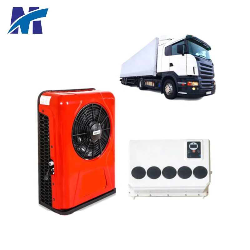 Factory 24v 2400w Air Conditioner for heavy Truck RV car used Split vehicle Parking Cooler Conditioner with remote control