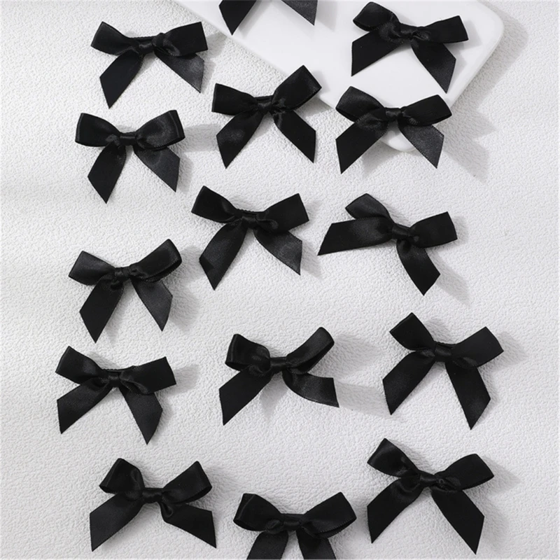 50JB 15 pz Mini Bowknot Fermagli per capelli per le donne Ragazze Piccolo carino fiocco fermagli per capelli unita nastro