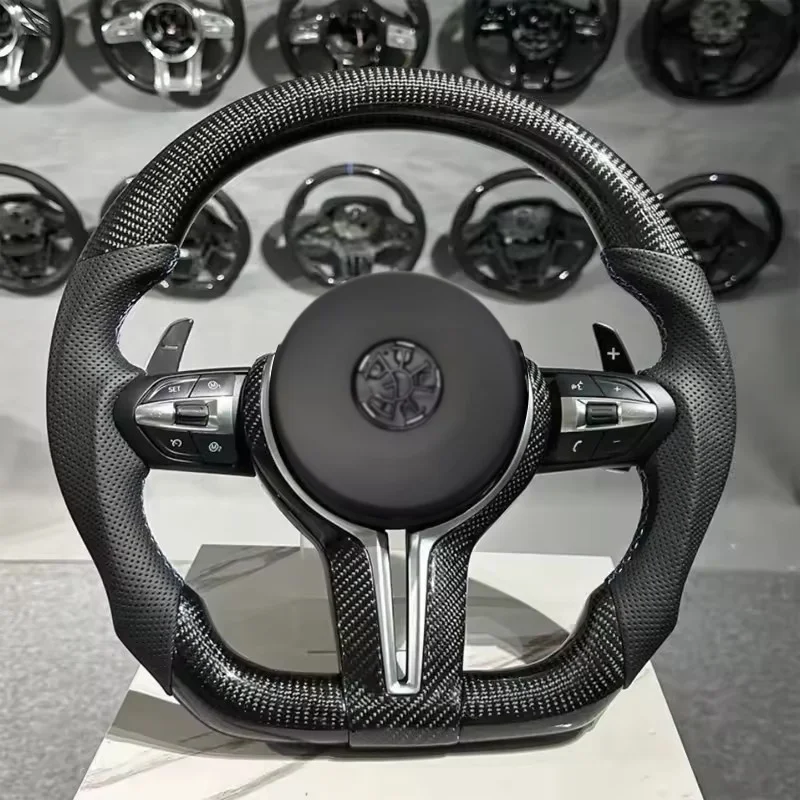 Customized Carbon Fiber Leather Car Steering Wheel For BMW X3 X5 3 Series 5 Series F10 F20 F30 F31 E70 E90 E92 Steering Wheel