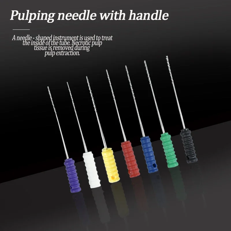 10×10Pcs/Pack Dental Nerve Barbed Broaches Endodontic Root Canal Cleaning Needles Hand Use Files Dentistry Tools