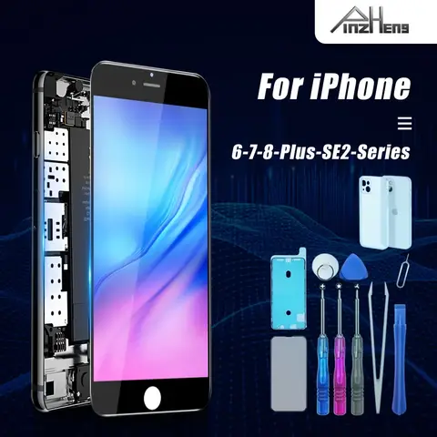 PINZHNEG 하이 퀄리티 INCELL 아이폰 8 플러스 6 6s 플러스 디스플레이 7 플러스 SE2020 용 OEM 스크린, 도구 포함 LCD 교체 스크린