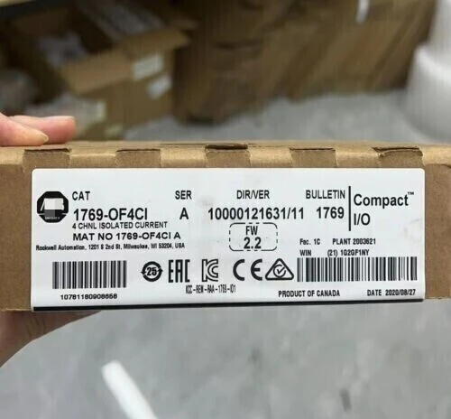 

New 1769-OF4CI CompactLogix 4 Pt A/O Current Module 1769OF4CI