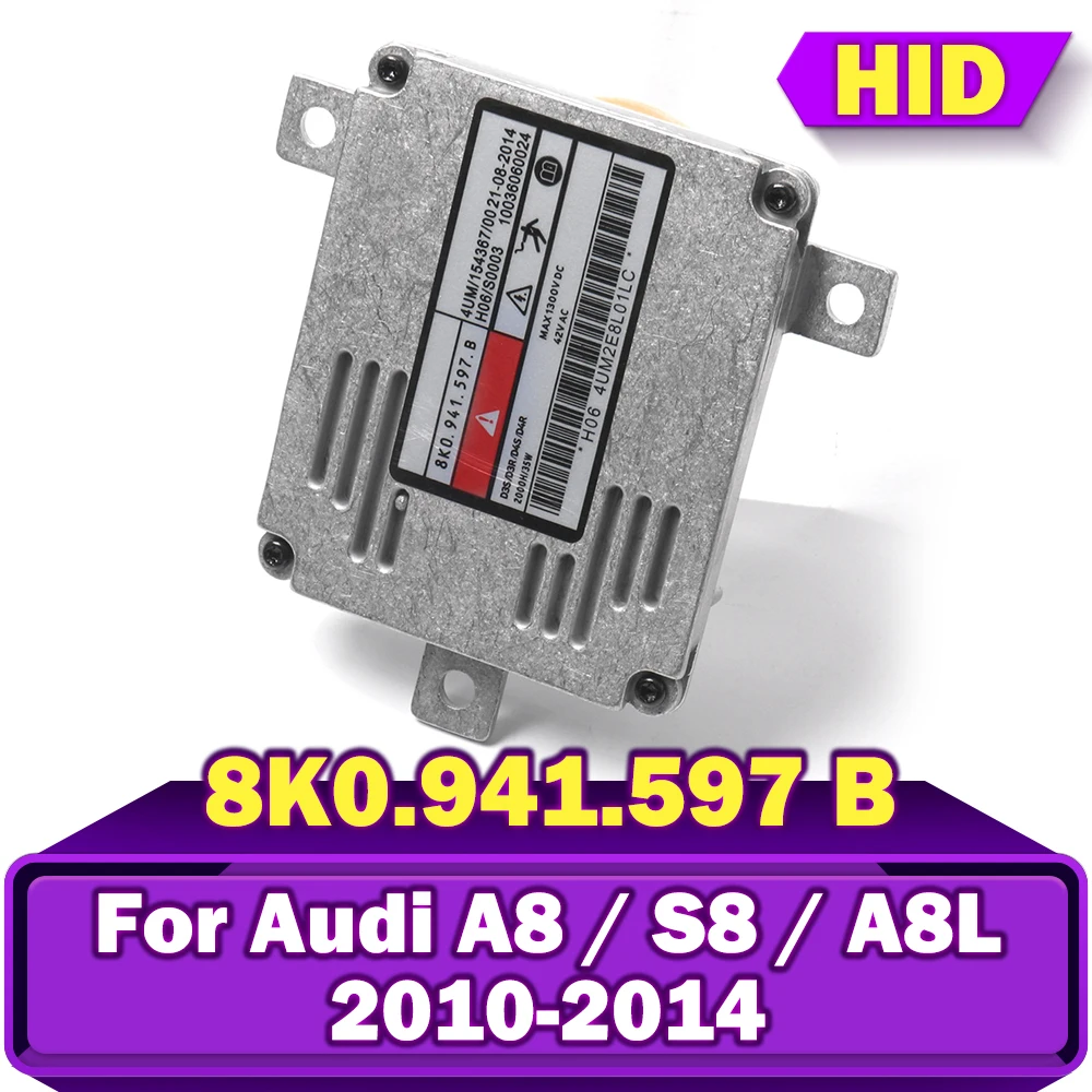 

8K0941597B 8K0.941.597 B HID Xenon Ballast Block 8K0941597 1036060024 Igniter D3S D4S D4R D3R For Audi A8 S8 A8L 2010 2011-2014