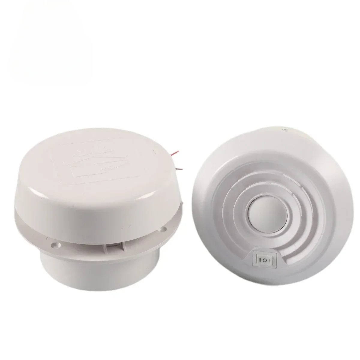 RV modification accessories 12V top-mounted round ventilation port mushroom head silent fan out of trend