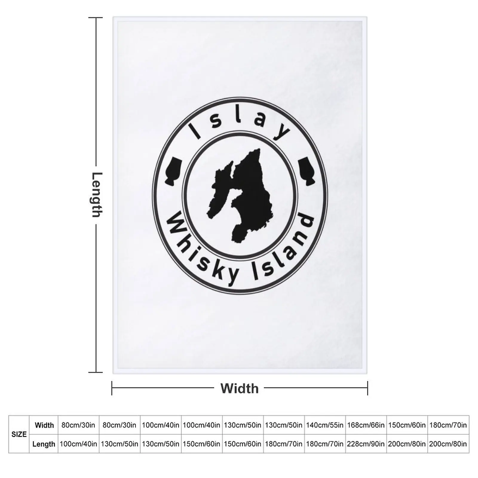 Islay Whisky Island - Round Throw Blanket Beautifuls Travel Fashion Sofas Blankets Sofas Of Decoration Heavy Blankets