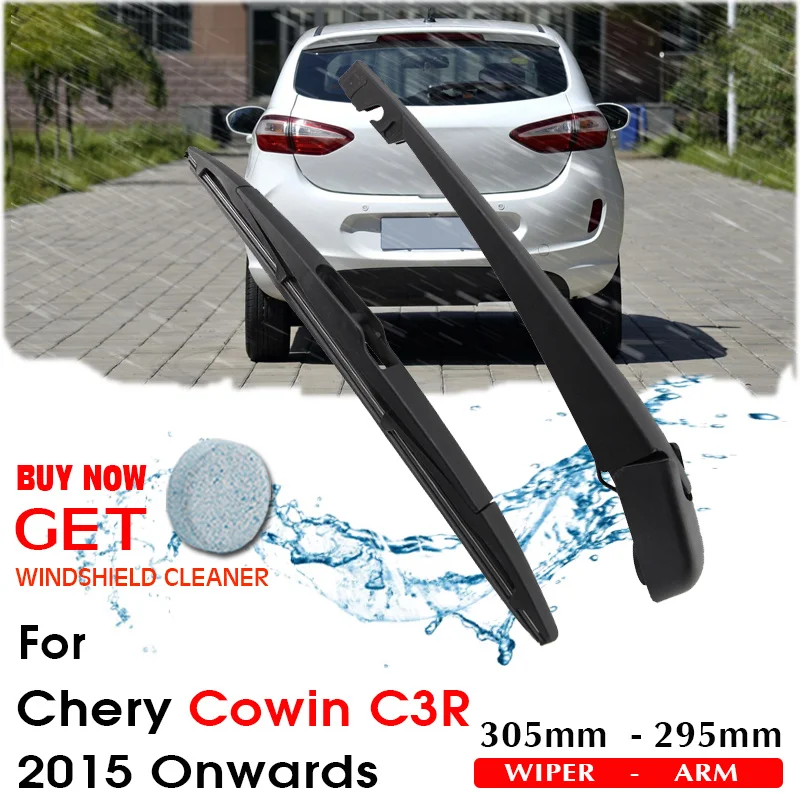 

Car Wiper Blade Rear Back Window Windscreen Windshield Wipers For Chery Cowin C3R Hatchback 305mm 2015 Onwards Auto Accessories