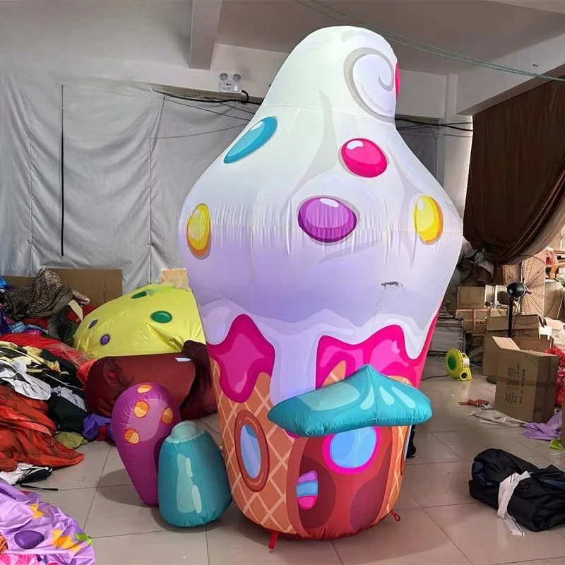 

Large Inflatable Cake Dessert Model Inflatable Ice Cream Advertisement