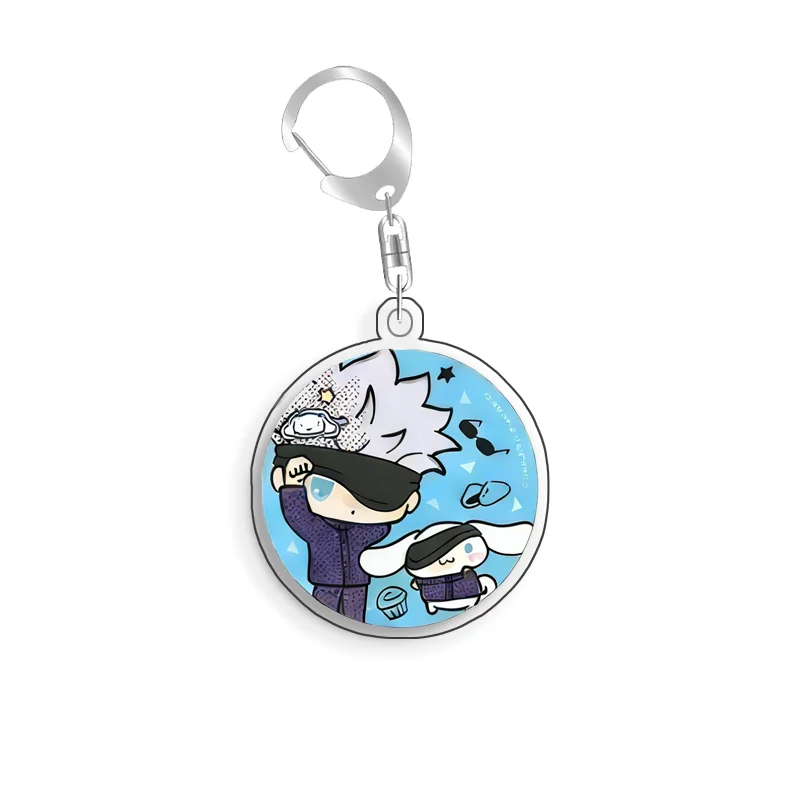 For Jujutsu Kaisen Zenin Yuji Geto Suguru Kugisaki Nobara Panda Acrylic Selfmade Cartoon Anime Keychain Pendant Toy Gift